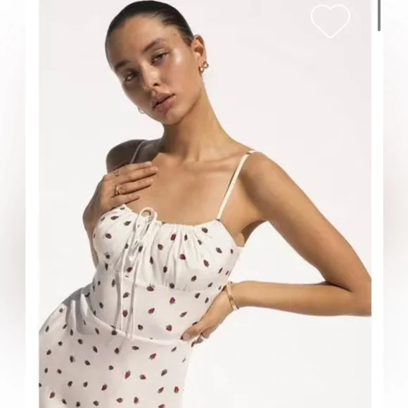 Realisation Par White Dress with Red Polka Dots - Picture 4 of 10